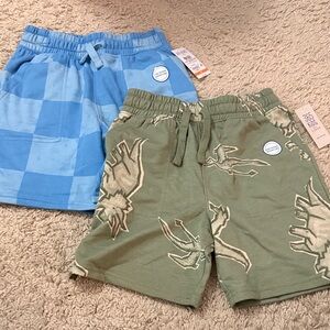 Kids Checkered and Printed Shorts Set Size 8